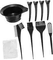 FRCOLOR Diy Hair Dyeing Kit 10pc Hair Dye Brush Bowl Set No Hassle Salon Quality