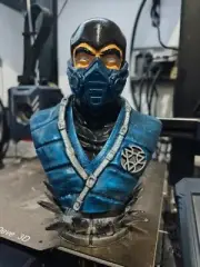 Bust Statue Of Subzero From Mortal Combat