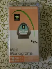 Cricut - MINI MONOGRAMS - Cartridge #29-0018 NEW FACTORY SEALED UNLINKED Letters