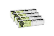 24pc Lemon & Lime 120ml Glass Square Jar Food Storage Container w Black Lid
