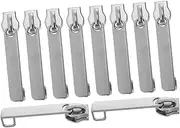 KOMBIUDA 10pcs Double Nylon Zipper Pulls for Luggage Repair Smooth Sliding Zipper Slider Replacement Lightweight Sturdy Tools for Backpacks Travel Gear