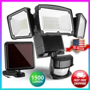 Solar Lights Outdoor Super Bright LED Solar Motion Sensor Lights 1500LM 5000K