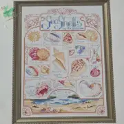 Janlynn Just A Chart Seashells By The Seashore Cross Stitch Chart Vintage