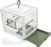 SEWOART Foldable Parrot Travel Carrier Portable Bird Cage for Small Birds Breathable Mesh Safe Comfortable Easy to Clean