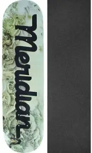 Meridian Skateboards Unknown Sea Script 8" Skateboard Deck + griptape