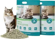 Gardner Pet Natural Tofu Cat Litter, Cat Litter with Green Tea Extract – Dust-Free, Fast Clumping, Flushable, and Odor Control for Multi-Cat Homes, 6lbs x 2 Pack