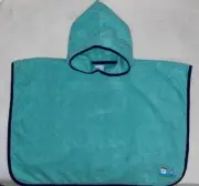 Authentic Hermes Toddler Hooded Petit Chalutier Towel Poncho w/ Tugboat sz2-3