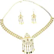 [VERDANVERSE] 1set Bridal Jewelry Set Dangle Earrings and Pendant Necklace for Women Elegant Hollow Design for Weddings Parties and Special Occasions and Fashionable Accessory Set