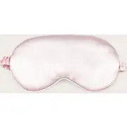 Baby Pink Satin Eye Mask, Baby Pink