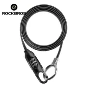 ROCKBROS Bicycle Cable Lock 3 Digit Code Cycling Bike Lock Anti-Theft Security