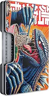 [Freja Svendsen] Printed Aluminum Wallet for Men - Slim Money Clip & Card Holder with Printed Finish. Enhanced RFID Blocking, Compact, Unique & Minimalist Wallets, Anime & Manga | Kaiju Ramen, Modern