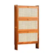 Lauft Slim Shoes Cabinet Storage Rack Flip Door 3 Tier Thin Shoe Rack Organizer