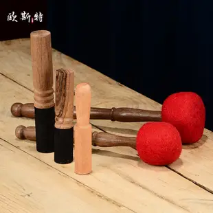 中式木質頌缽敲棒 缽音碗轉棒 皮木棒 桃木棒 敲缽磨棒 (8.4折)