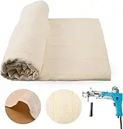 59" x 59" Upgraded Overlocking Tufting Cloth With Marked Lines - Large Monk's Cloth for Tufting Gun & Punch Needle Fabric
