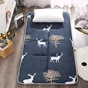 Portable futon Mattress, Foldable Guest Sleeping mat, Japanese Floor mat, Single Double Mattress, Full Size Camping Floor mat, Student Dormitory Sleeping mat