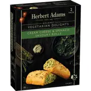 Herbert Adams Cream Cheese & Spinach Savoury Rolls 2 pack