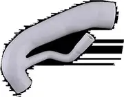 Rynplex Air Intake, for, for S, for Countryman N18 1.6T Petrol Engine R56 R57 R60 FMINL Silicone Intake Hose Tube Pipe Car Air Intake Hose(BLACK White)