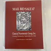 Mail Bid Sale 47 Auction Catalog Classical Numismatic Group 1998 Ancient Coins