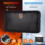 2000℉ Fireproof Document Pouch Fire Proof Money File Bag Waterproof Safe Cash