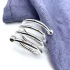 Textured Napkin Rings Dinner Table Accessories Elegant Set for Decorations