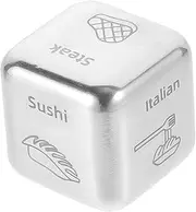 Generic Food Selector Foods Her Date Dice Stocking Stuffers Choose Chosen Deciding Fast Food Decider Days Anniversary Valentines Day Food Decision Cube Steel Food Stainless Steel