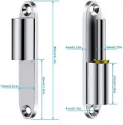 2 Pieces Stainless Steel Hinges, Screw-on Door Hinge, Screw-on Hinge For Doors, Renovation Hinges fast