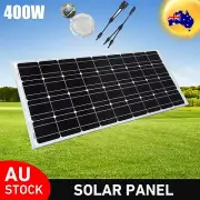 400W Mono Solar Panel 12V 400 Watt Caravan Camping Home Battery Charging Power