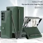 Flip Leather Case Protective Case with Pen Slot For Samsung Galaxy Z Fold6