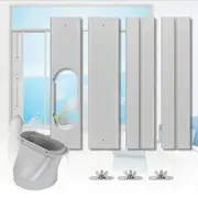 Air conditioner Window Kit AC Conditioning Adjustable 67-220cm Vertical Horizontal Sliding Windows Plate for 130-150mm Hose Portable