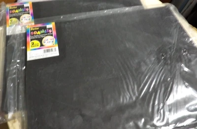 Foamies Colored Foam Sheets 9" x 12" 14 sheets black
