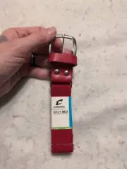Champro Elastic Youth Baseball/Softball Belt w/Leather Tab - Red