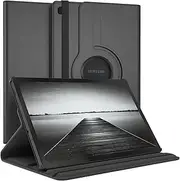 [Vultic] Rotating Case for Samsung Galaxy Tab S6 Lite 10.4 2024/2022/2020 [P620/P625/P613/P619/P615/P610], 360 Degree Stand [Auto Sleep/Wake] Flip Leather Smart Tablet Cover (Black)