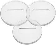 Clear Piano Caster Cups 4.5 diameter for grand pianos transparent virtually invisible MADE IN USA by Musicmaide MMAZ5000 (set of 3)