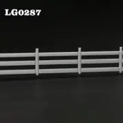 3pcs/6pcs Model Railway 1:87 Building Fences HO OO Scale Wall White LG0287