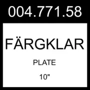 IKEA FARGKLAR FÄRGKLAR Plate Matte Light Turquoise 4 Pack 10" 004.771.58