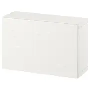 BESTÅ wall-mounted cabinet combination, white/Laxviken white, 60x22x38 cm
