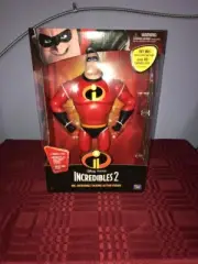 Disney Pixar INCREDIBLES 2 MR. INCREDIBLE 13" tall talking figure Think Way