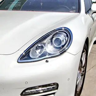 【IDFR】Porsche 保時捷 Panamera 2010~2013 鍍鉻銀 前燈框 飾貼(車燈框 Panamera 鍍鉻 改裝 保時捷)