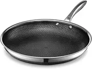[HexClad] Hybrid Nonstick 30 cm Frying Pan, Stay-Cool Handle, Dishwasher-Friendly, Oven-Safe Up to 480°C, Induction Ready, Compatible with All Cooktops