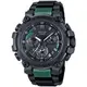 CASIO卡西歐 G-SHOCK MTG-B3000BD-1A2 太陽能藍芽連線碳纖維核心防護腕表 / 黑配綠 50.9