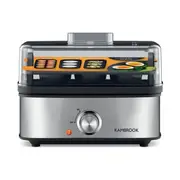 Kambrook 3 Way Egg Cooker - Black Stainless Steel