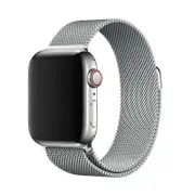 For Apple Watch mesh band Silver Watch Band Goospery