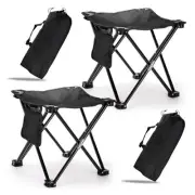 2 Pack Camping Stool, 13 Inch Compact Camping Chair Portable, Lightweight