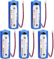 YICUAA (5-Pack) ER18505 with 2.0 White Plug 3.6V 4000mAh A Size Non-Rechargeable Lithium Battery
