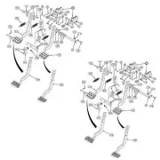2pk 182445A1 Backhoe Brake Master Cylinder Fits Case 580K 580L 580M D143162
