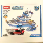 Woma Swat Building Blocks Anti-Riot Force Coastal Patrol 480 Pcs (C0607A)