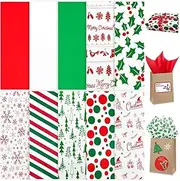 150 Sheets Christmas Tissue Paper for Gift Wrapping Bags Holiday Tissue Paper for Gift Bags Wrapping