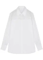 Helmut Lang Panelled Cotton Shirt - White - M (UK12 / M) M (UK12 / M)