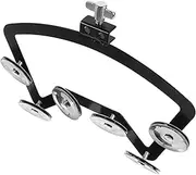 JOINPAYA Drum Hand Bell Instrument Beginner Percussion Tambourine with Jingles Smooth Edges Durable for Music Parties