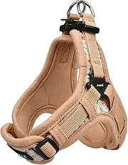 Puppia Spring and Summer Fashion X Type Dog Harness, Beige_Lilac, Medium